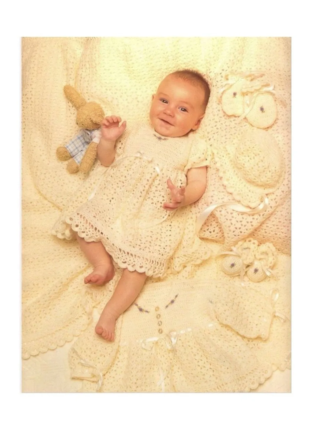 Dress baby crochet, newborn dress crochet, baptism dress baby pattern pdf instant download