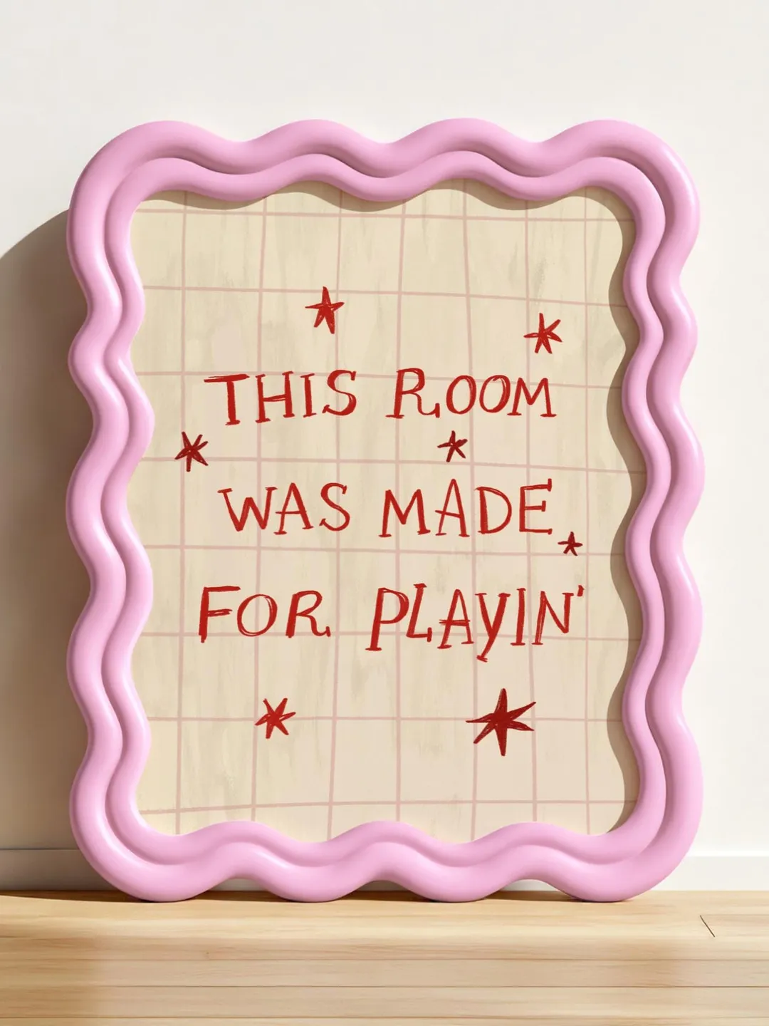 This room was made for playing poster, Retro Children Wall Art, playroom print, Modern wall art, boy room decor, boho boy room print