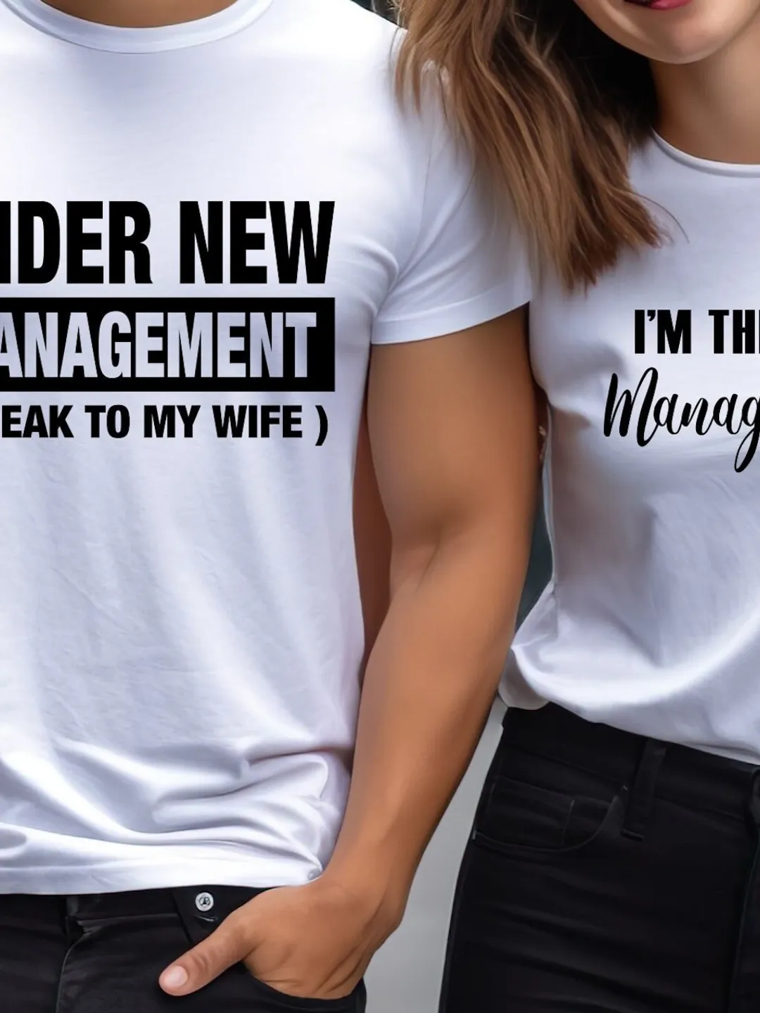 Just Married Shirts: Matching Couple Tees (Bride and Groom Gift)