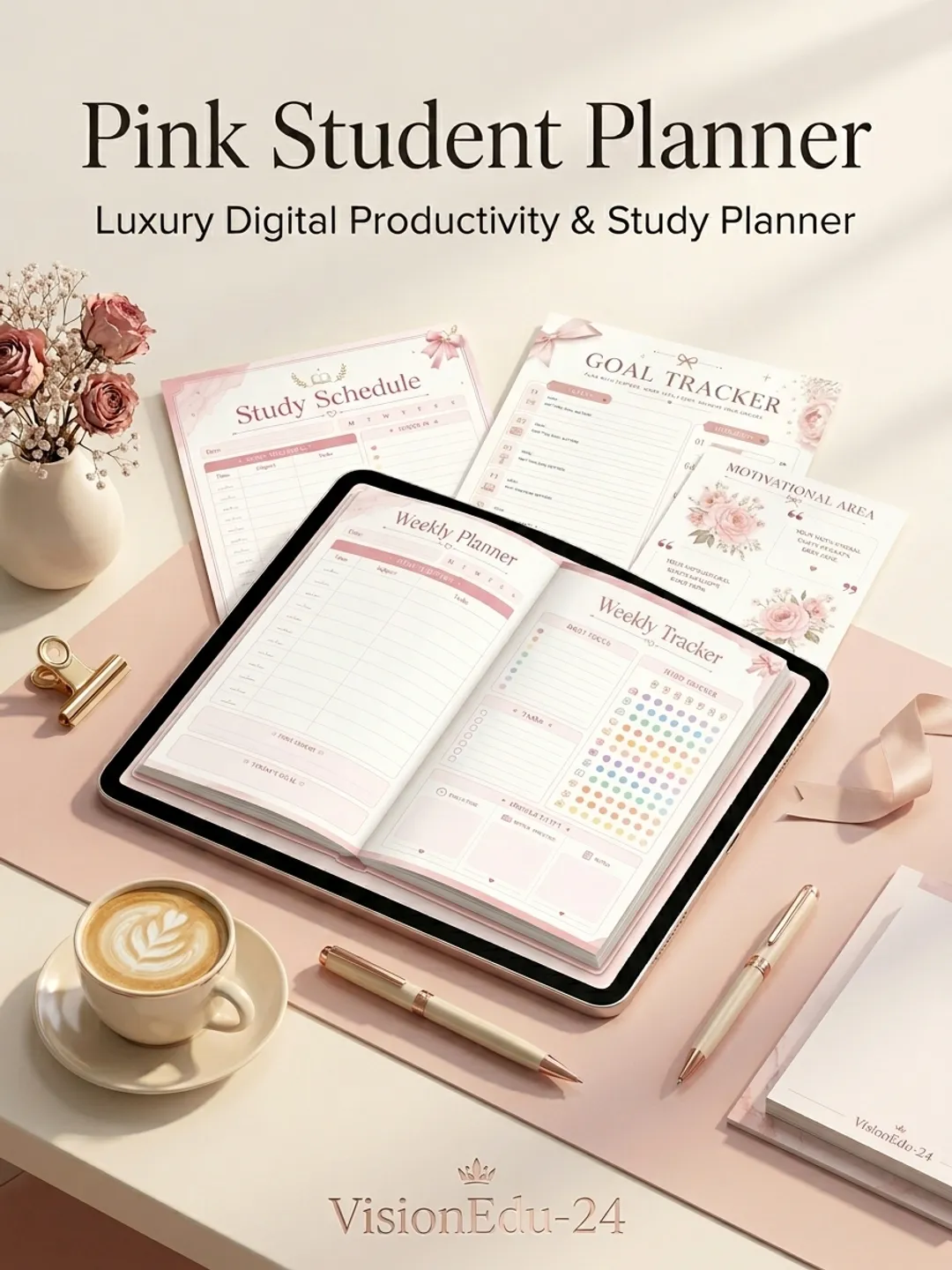 Minimal Student Planner PDF | Digital Study Planner | Printable ...