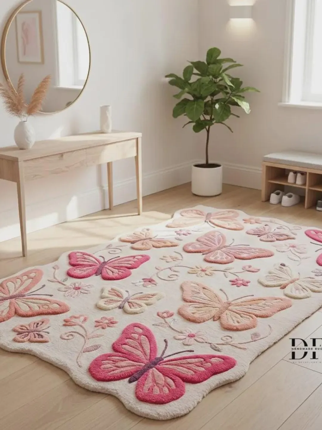 Hand TuftedColorful Abstract Shapes Kids Room Rug-Playful Geometric ...