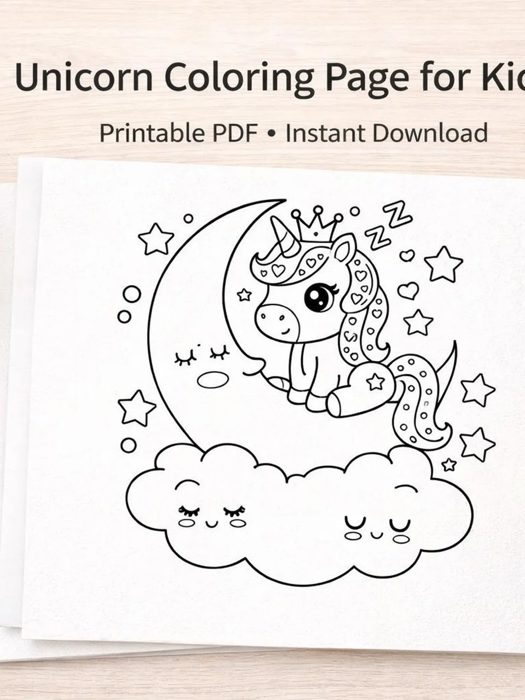 Unicorn Coloring Pages for Kids Ages 3–8 | 61 Printable PDF | Instant ...