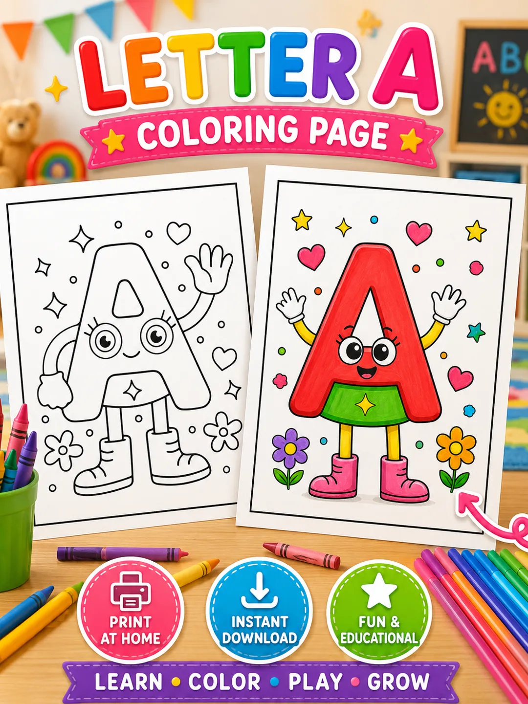 Alphabet Coloring Book for Kids | 145 Printable ABC Worksheets ...