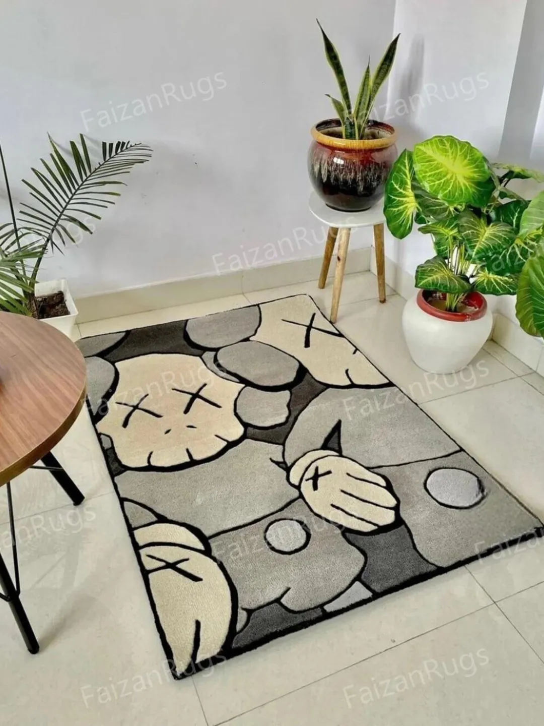 Kaws Handmade 100% Wool Case Rugs & Carpets, Handmade Carpet For Living ...
