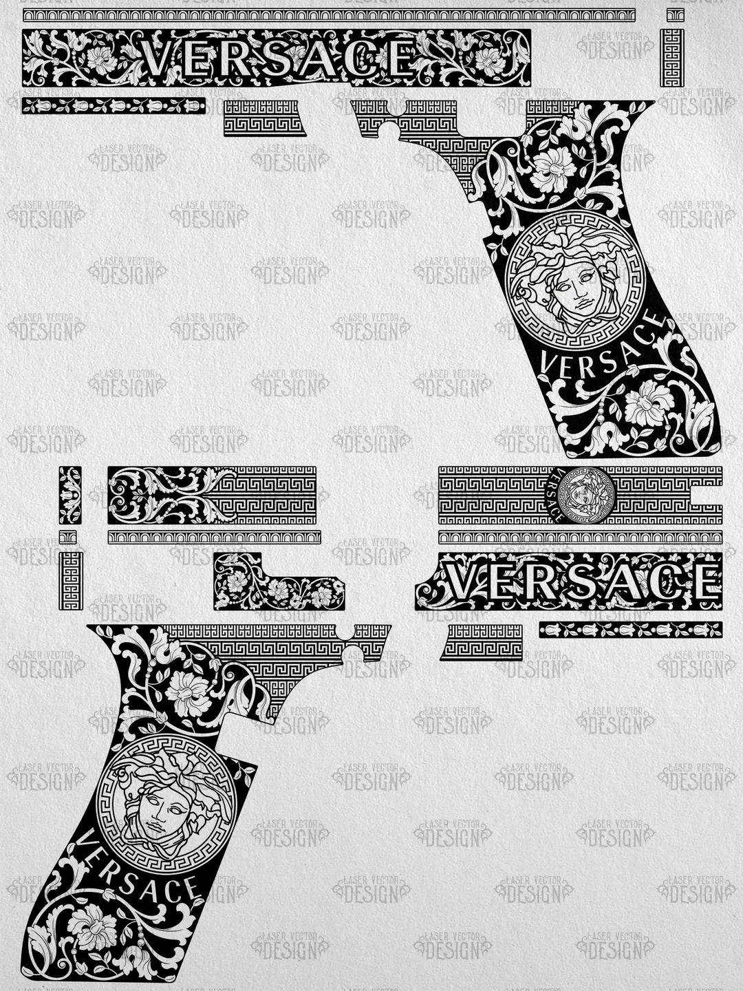 VECTOR DESIGN Glock 22 gen 3 Versace scrollwork