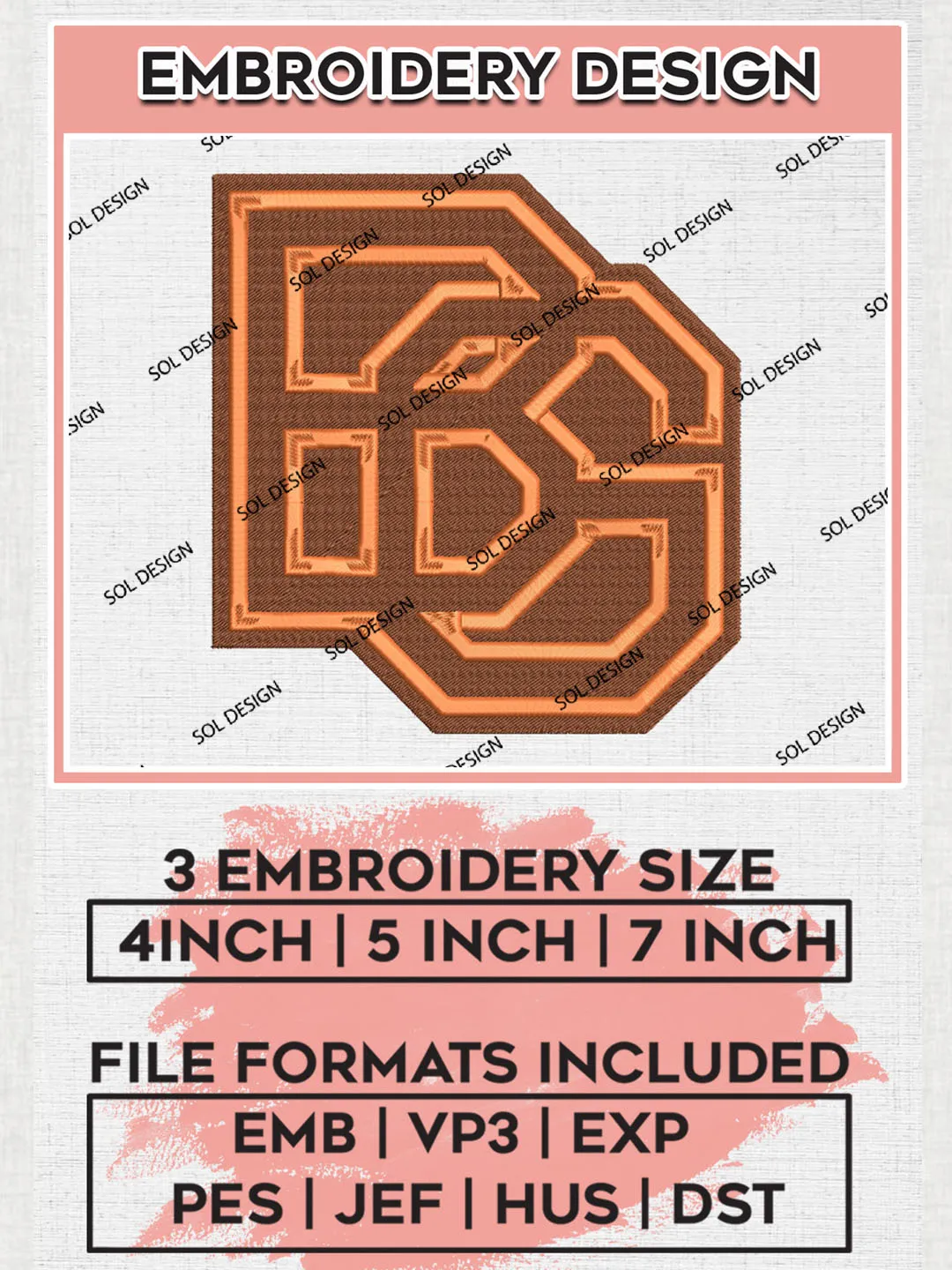 Bowling Green Falcons College Football Team Logo embroidery designs, NCAA Bowling Green Falcons Logo Machine embroidery designs, NCAA Team Logo embroidery designs, NCAA Game Day Machine embroidery designs, Digital Download