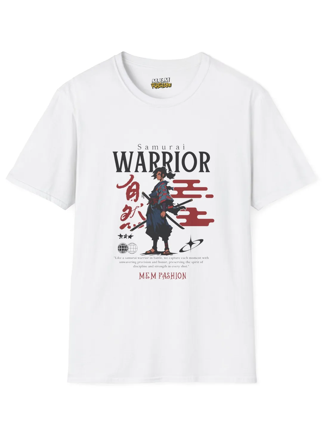 Samurai Warrior Aesthetic Tee - Unisex Japanese Streetwear T-Shirt