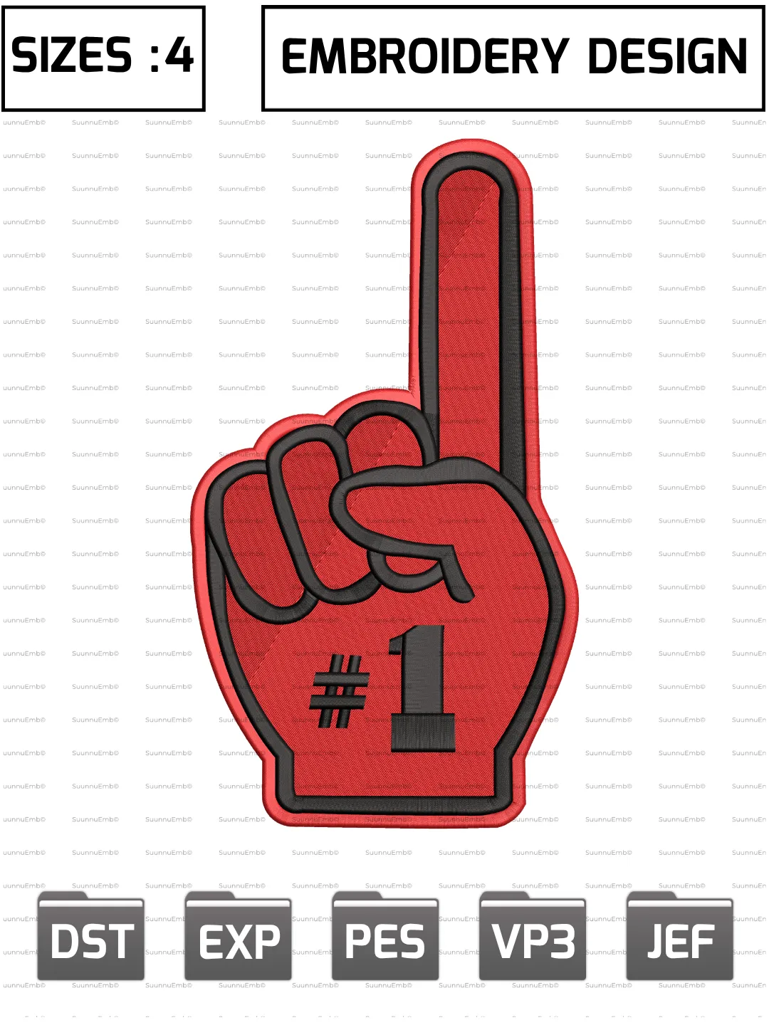 Atlanta Falcons Number 1 Logo Embroidery Design,NFL Logos Embroidery Design,NFL Teams, Machine Embroidery Design File,4 Sizes, Digital Download
