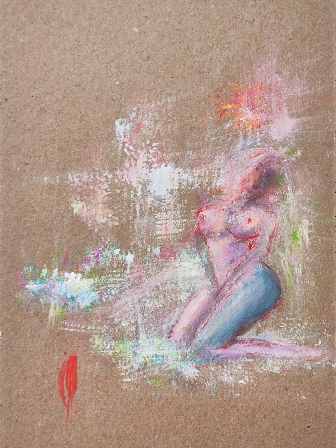 Naked woman painting Original art nude