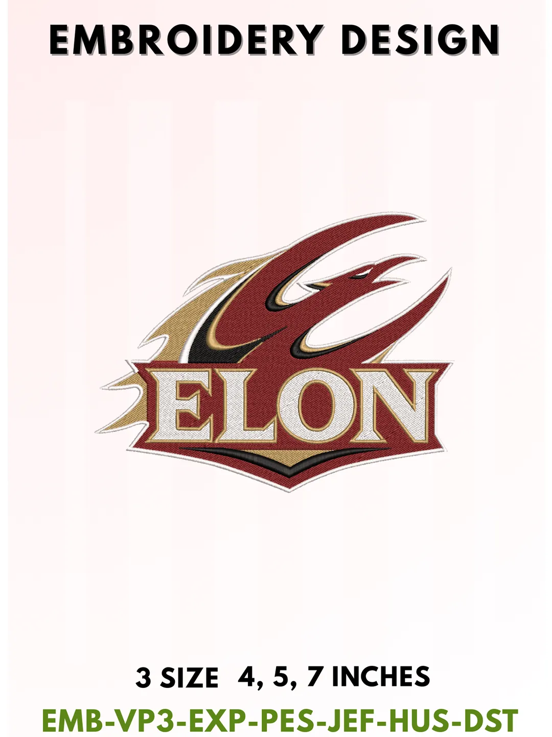 Phoenix Football Embroidery Design, College Sports Embroidery Files, Sports Machine Embroidery Files, 3 Sizes, Instant Download