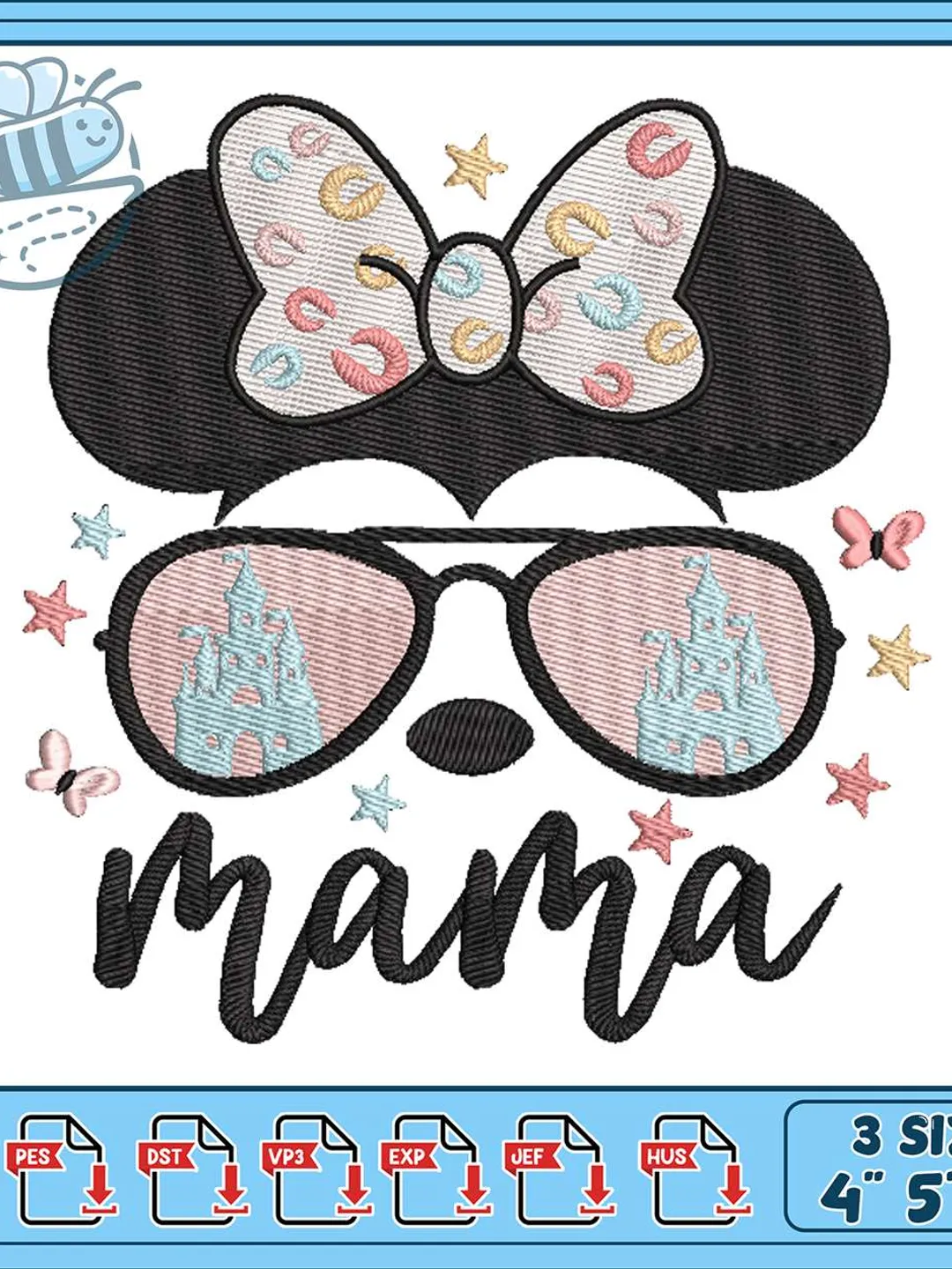 minnie mom様❤️専用 Ain't No Hood Like Motherhood Embroidery Design, Minnie Mouse Mom