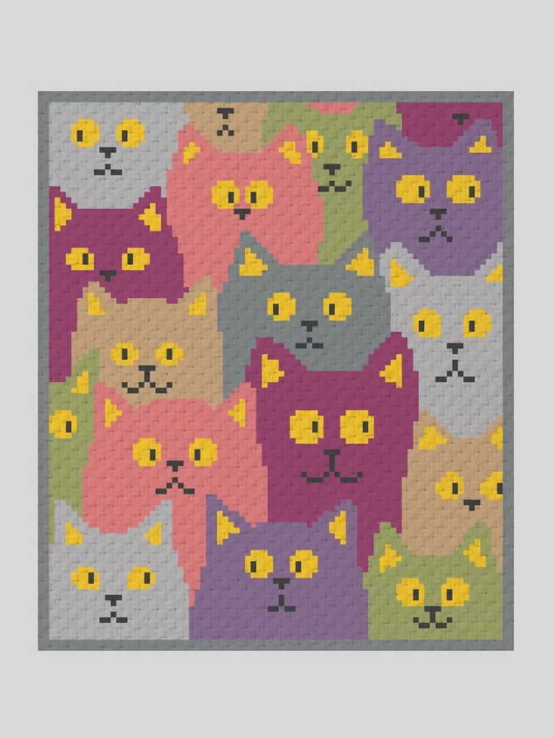 Crochet C2C Construction Vehicle graphgan blanket pattern PDF