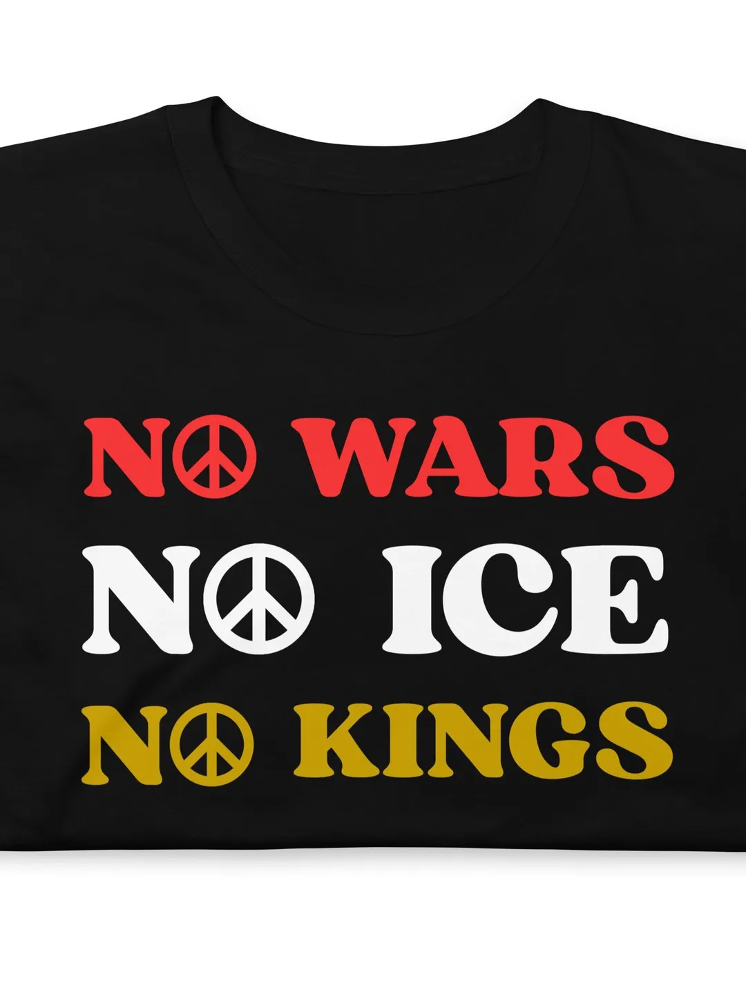 Peace Justice Equality Vintage Graphic Tee - Retro No Wars No Kings Activism Shirt - Minimalist Social Justice Unity Streetwear Top