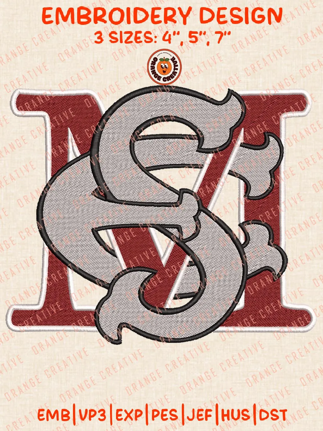 Maryland Eastern Shore Hawks Embroidery Design Files, NCAA Logos Embroidery Designs, NCAA Machine Embroidery Files, 3 Sizes, Custom Sizes, Instant Download