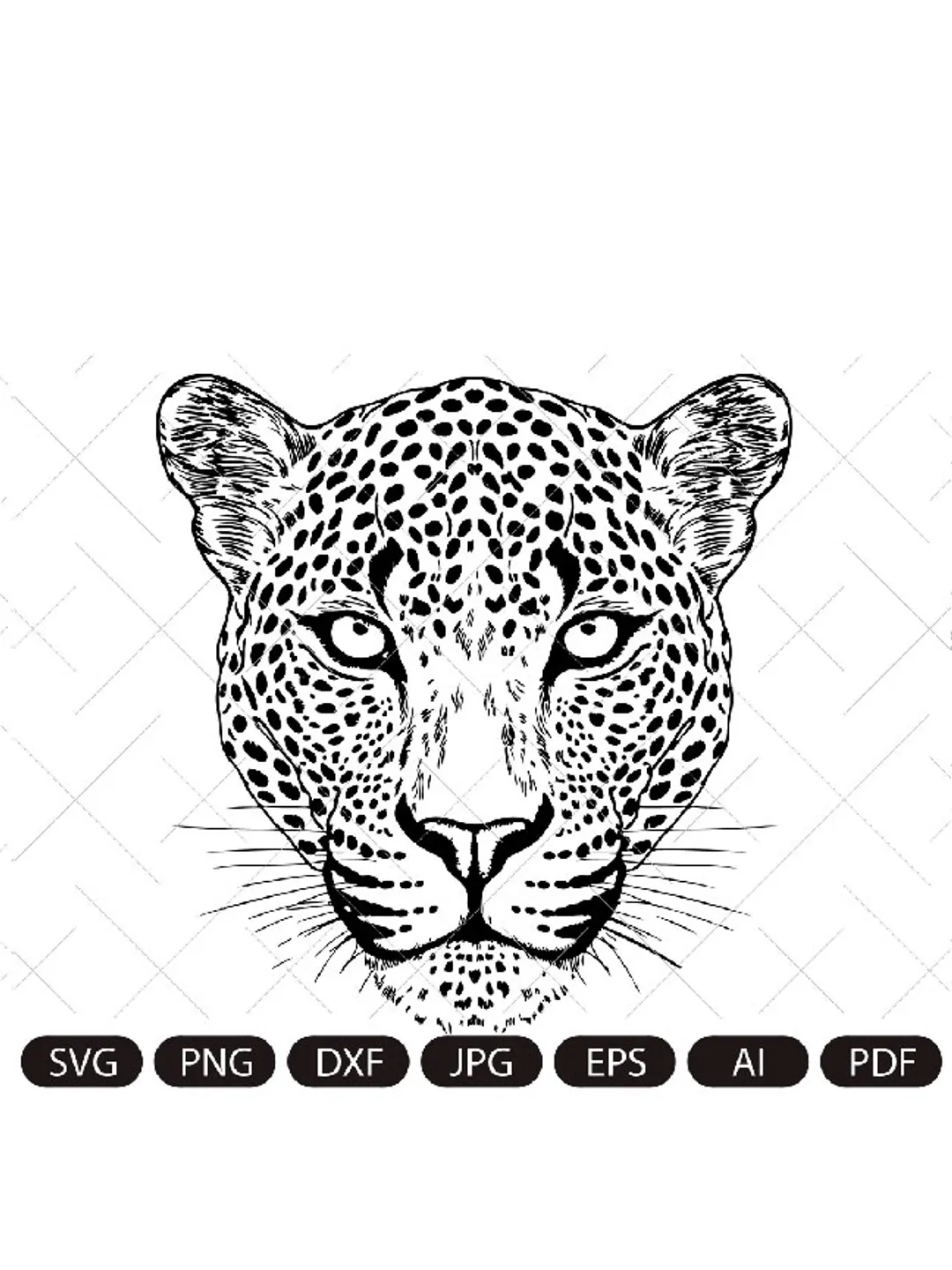 Leopard svg,Animal svg,Instant Download,SVG, PNG, EPS, dxf