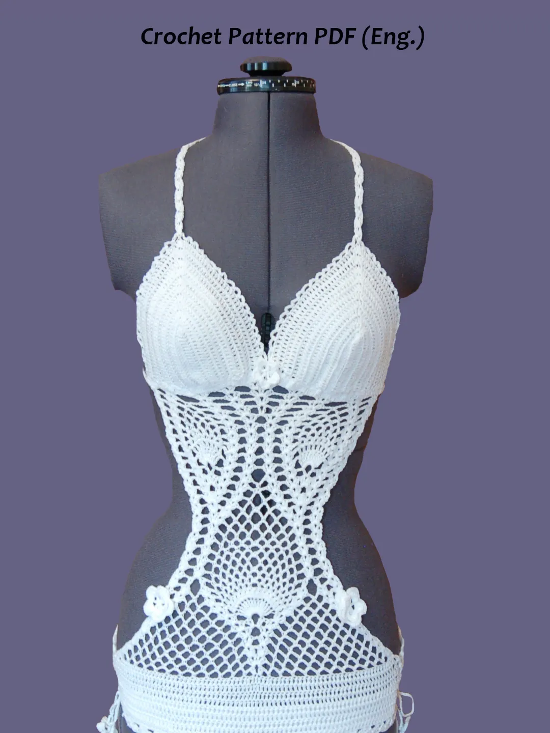 sexy crochet bathing suit Magnolia Yellow Sexy Crochet Monokini Scrunch Bottom One Piece Swimsuit main image 0