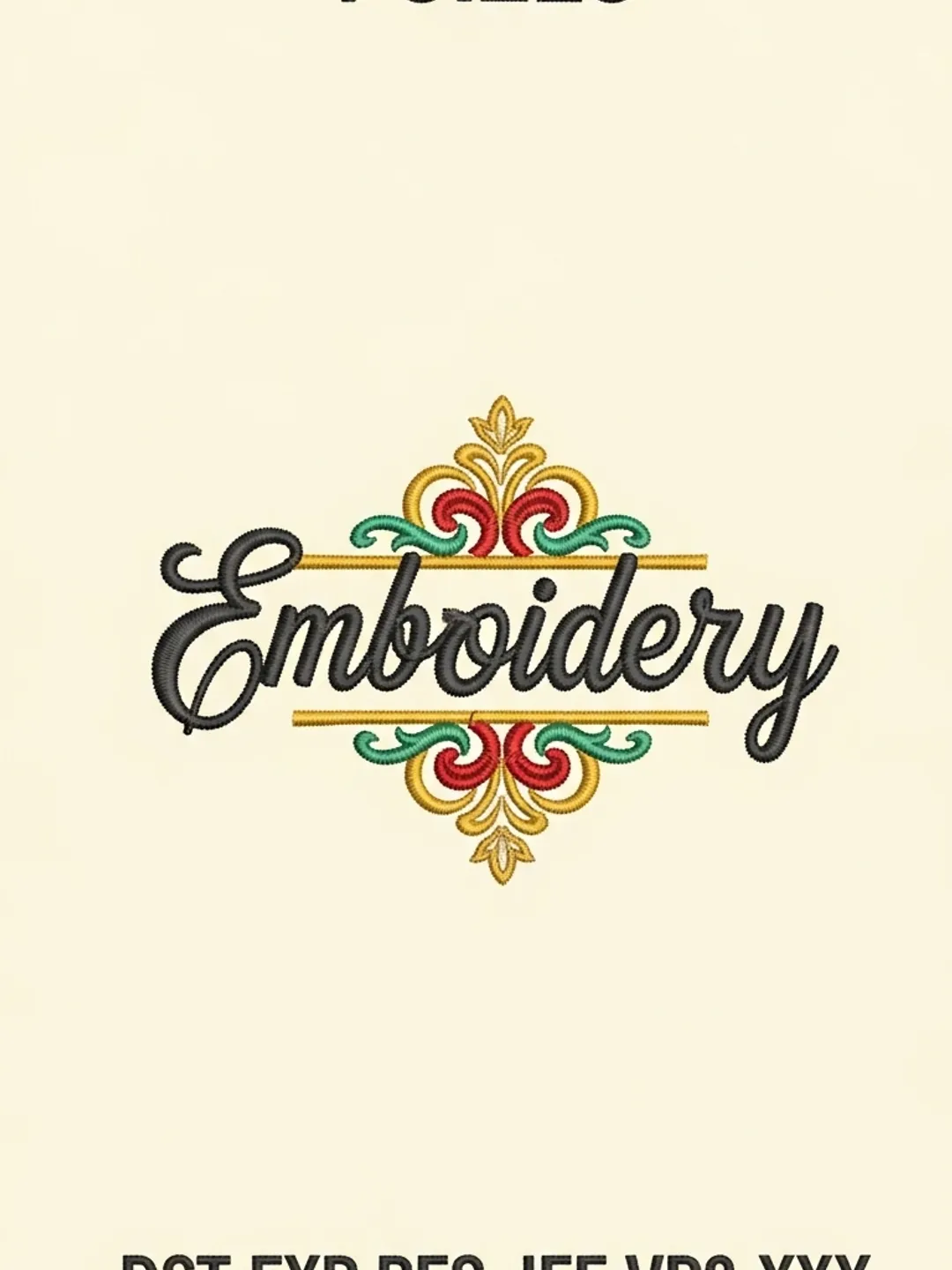 Decorative Embroidery Design, Ornamental Needlework Pattern, Elegant Floral Stitch Template (DST, EXP, PES, JEF, VP3, XXX)