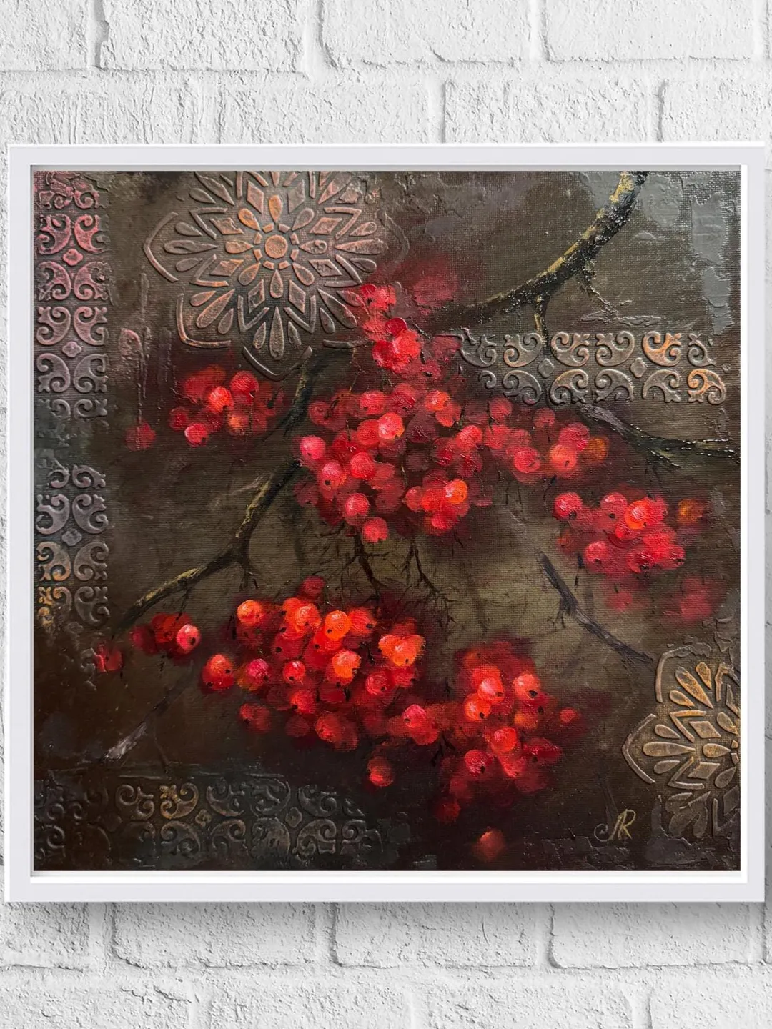 Fruits Painting Original Berries Painting Kitchen Still life