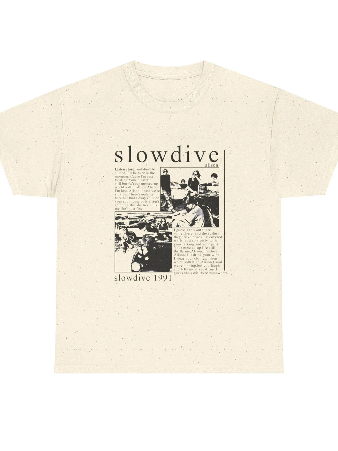 Slowdive Alison Shirt Vintage Shoegaze Band Tee 90s Indie Rock