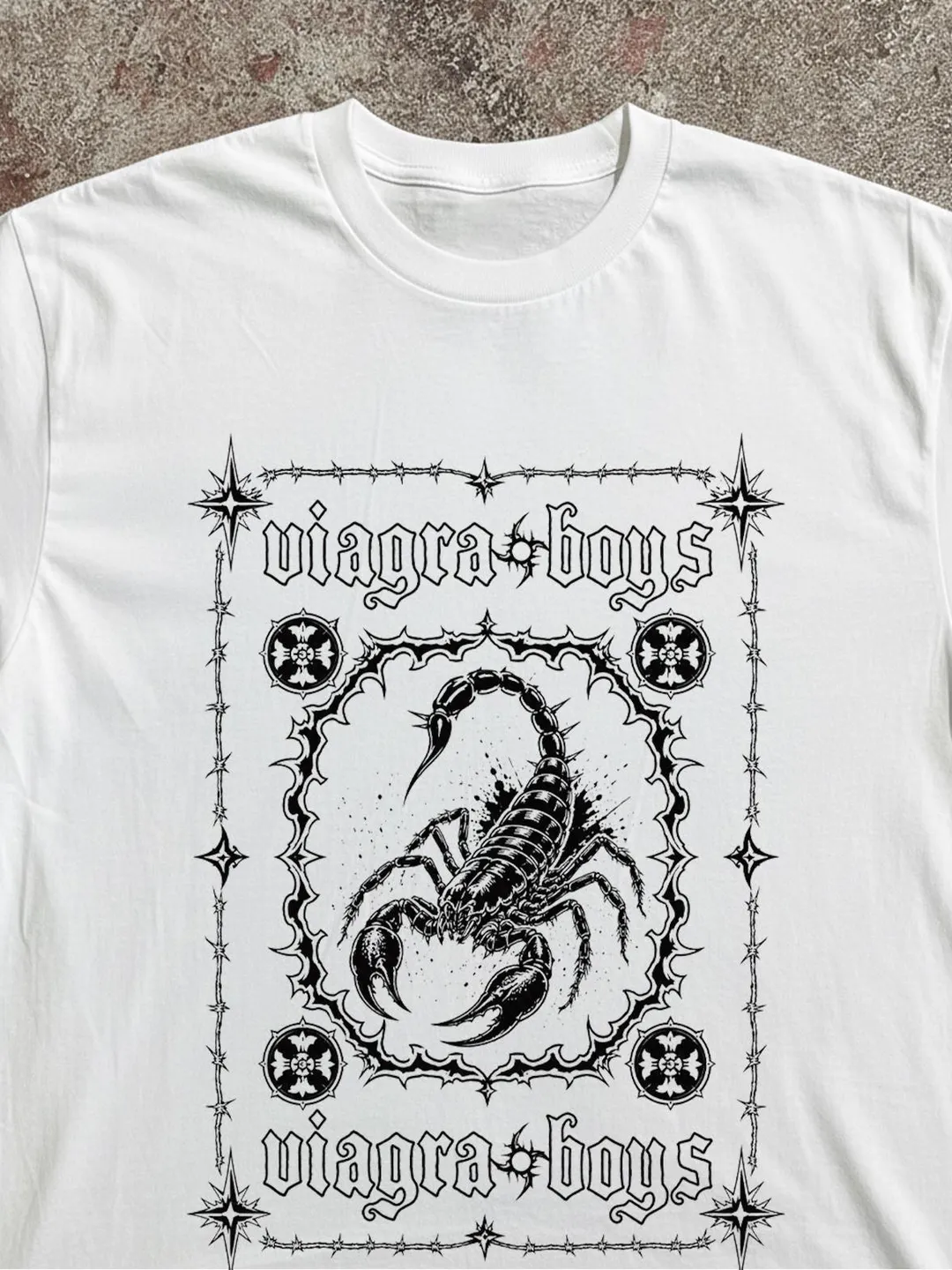 Viagra Boys Band T-Shirt: Scorpion Graphic Post-Punk Tee