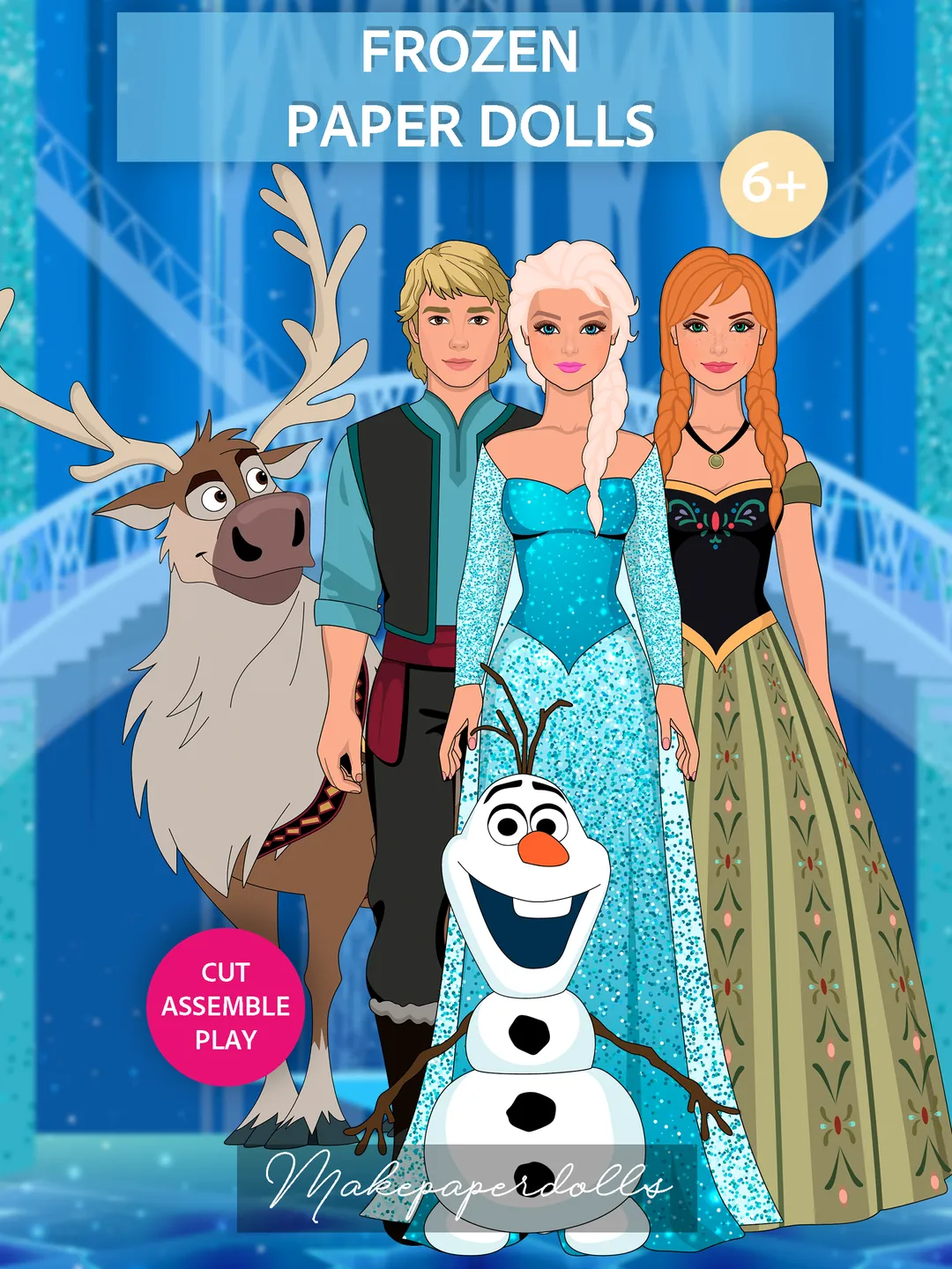 Frozen paper dolls