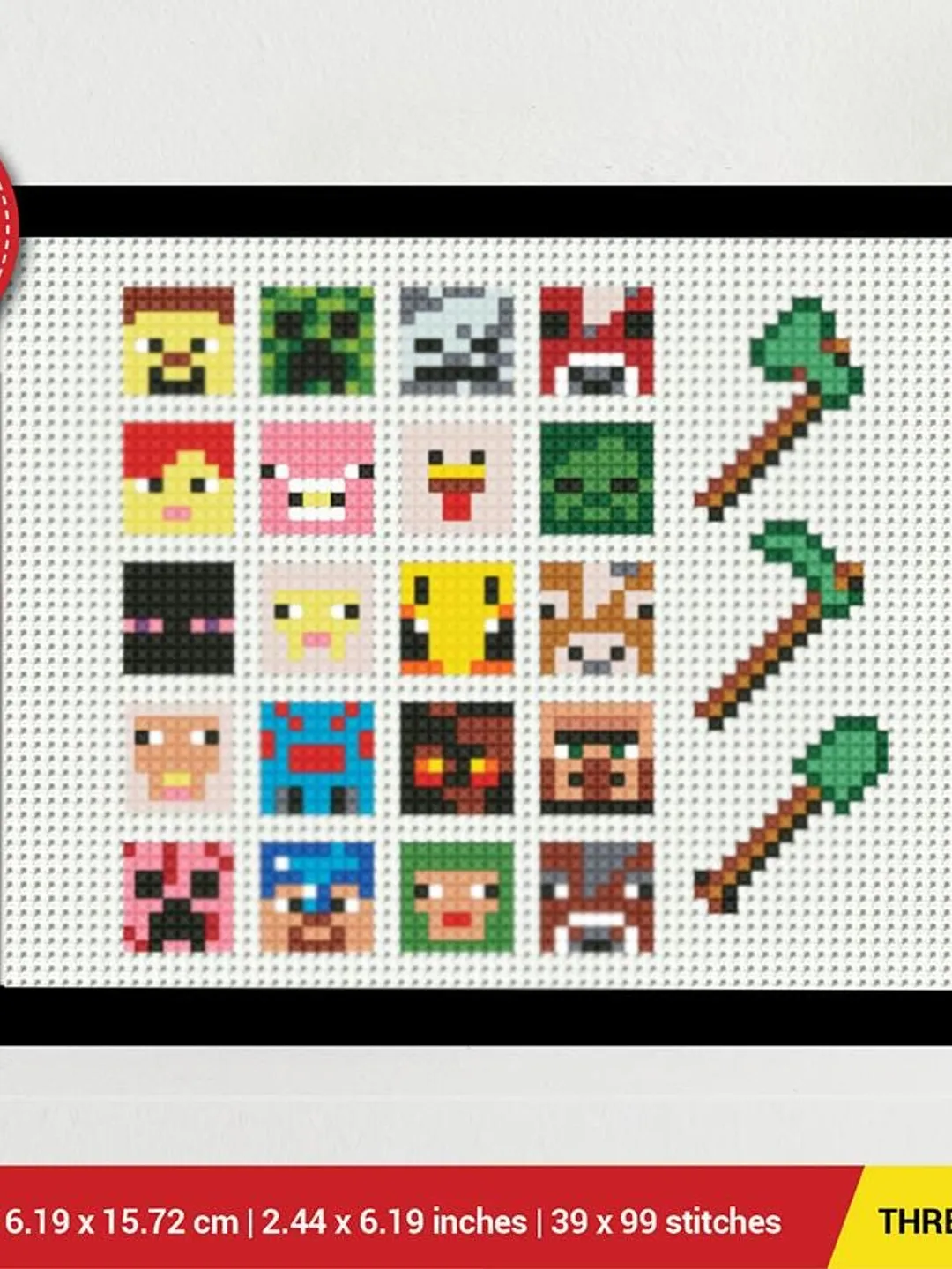 Minecraft Set Game Cross stitch pattern | Embroidery Pattern | Instant ...