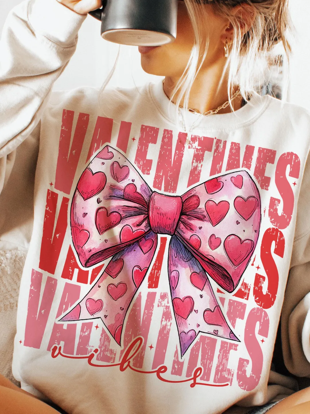 Valentine's vibes Heart Coquette bow Png, Retro Valentine Shirt Design, Valentine's Day Png, Valentine Love Png, valentine's day bow png
