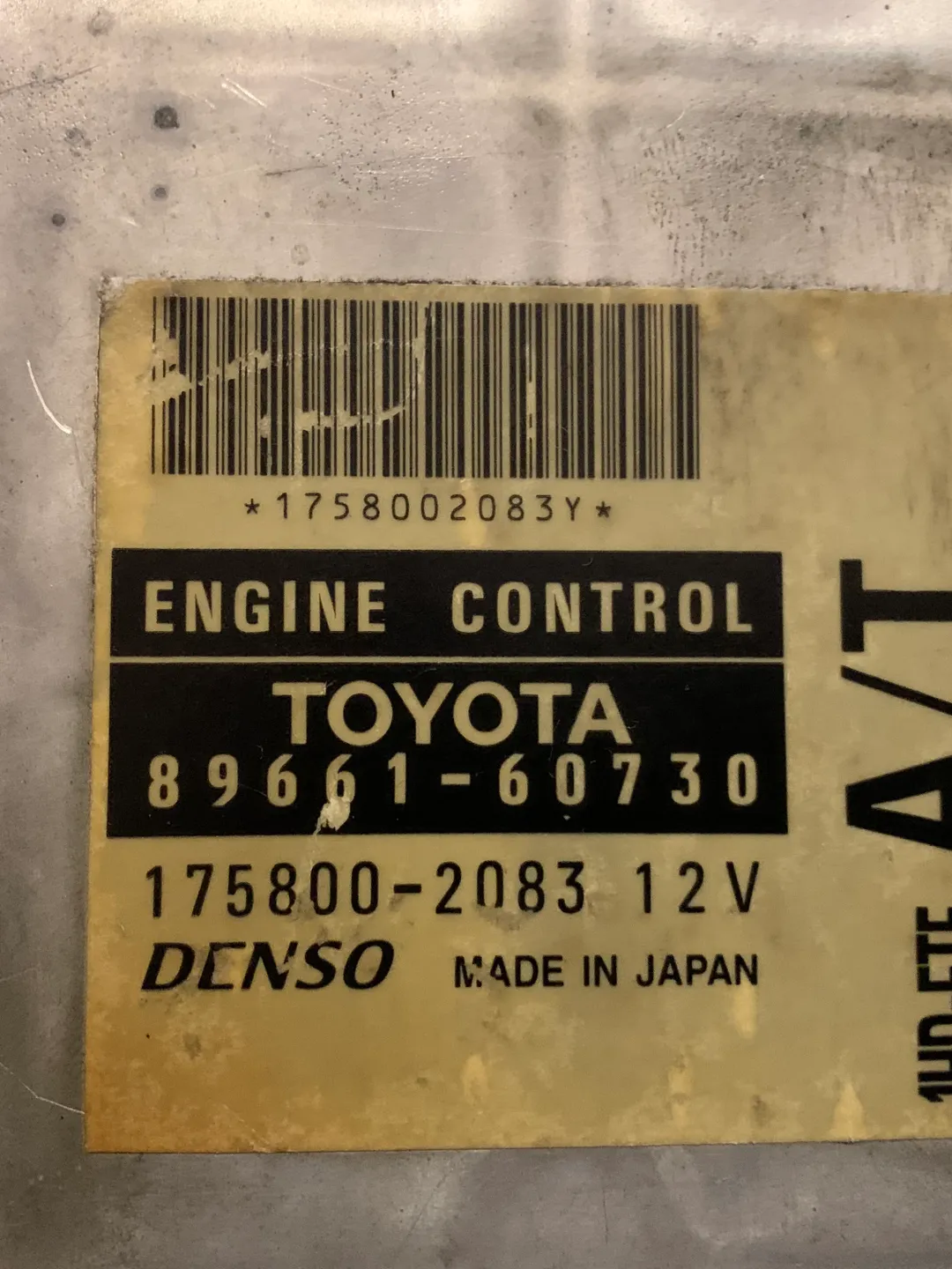 Engine control module ECU 89661-60730 8966160730 TOYOTA 1HD-FTE