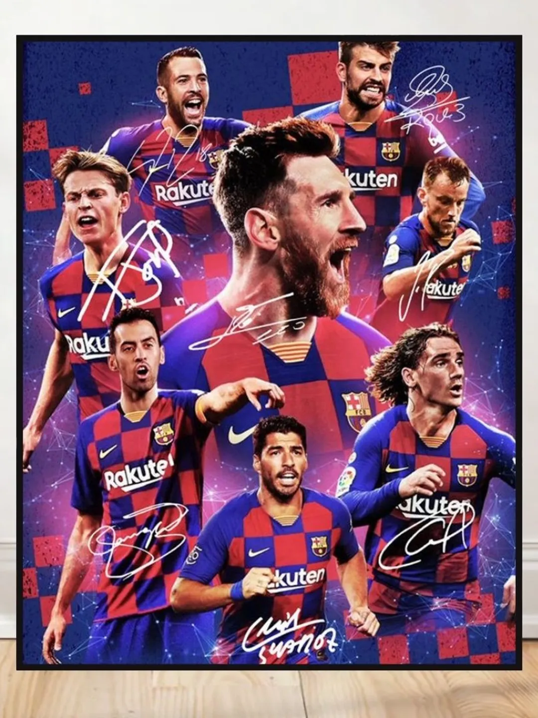 FC Barcelona Players Signed Poster
