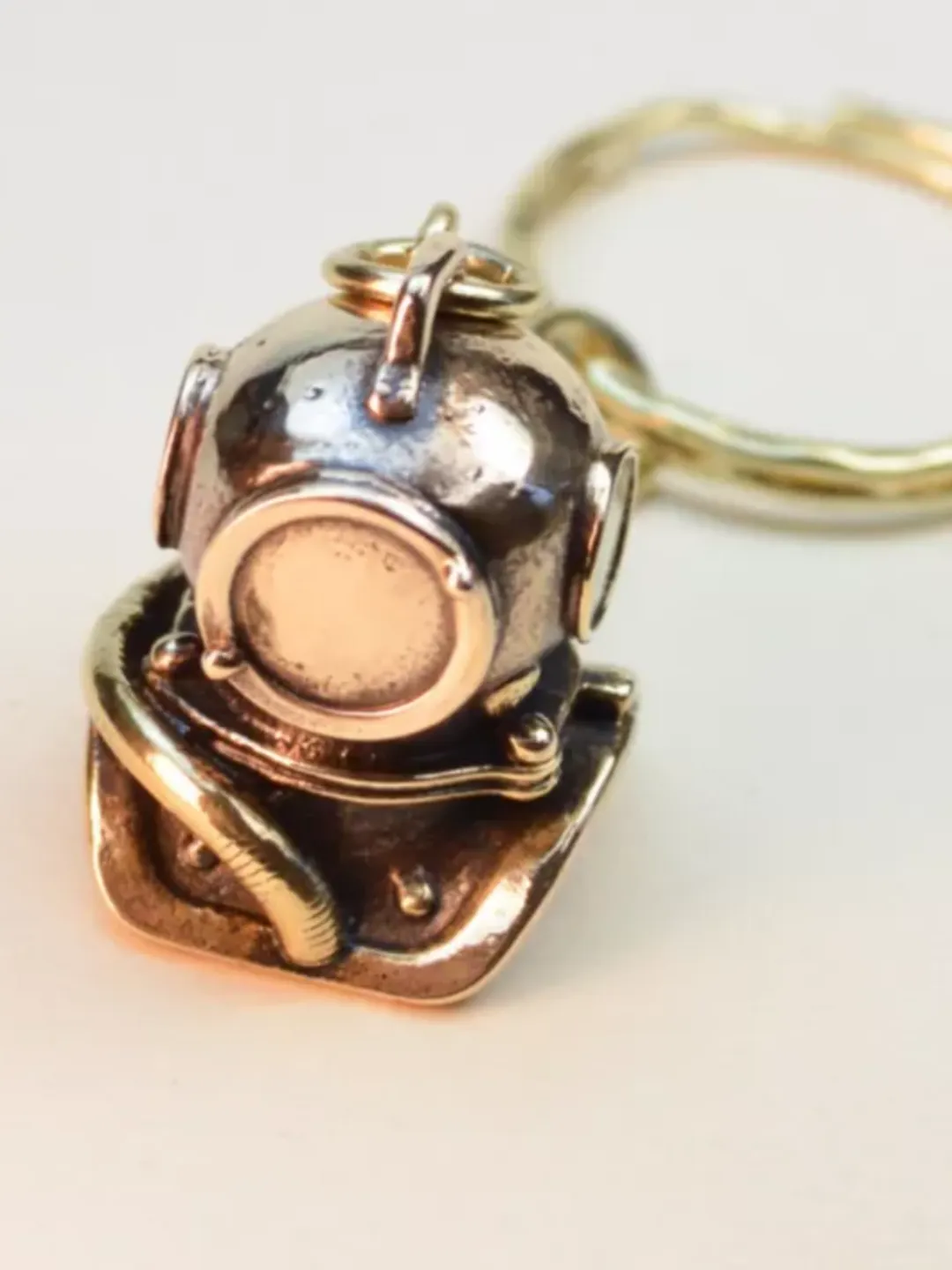 Keychain Helmet of a Scuba Diver