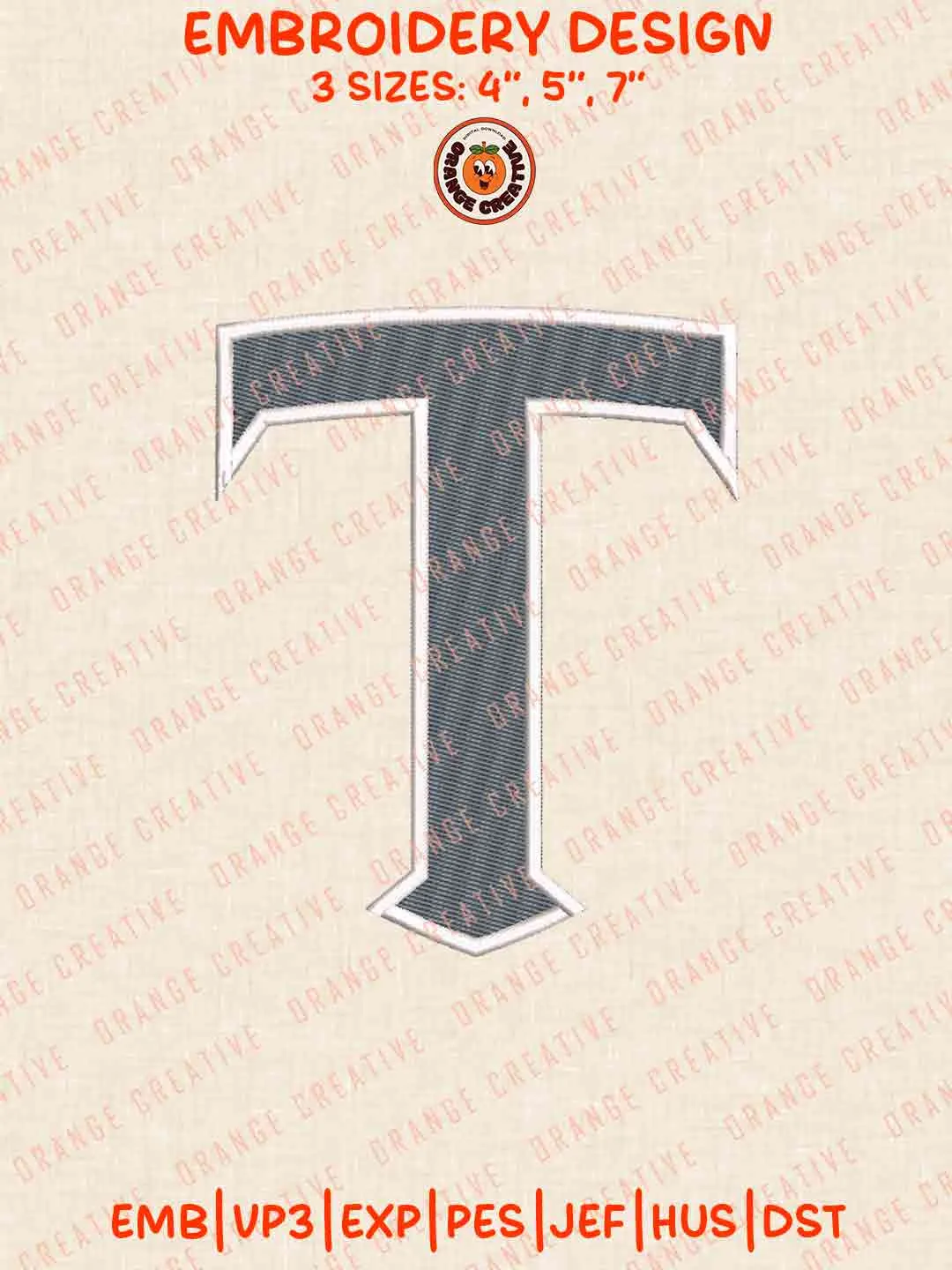 MLS Toronto FC Letter T Logo Embroidery Files, MLS Toronto FC Embroidery Designs, League Soccer Machine Embroidery Files, MLS Toronto FC Team Machine Embroidery, 3 sizes, Digital Download