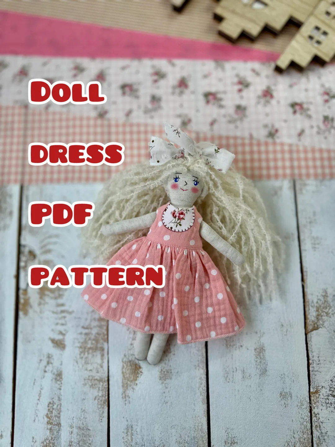 PDF doll dress pattern
