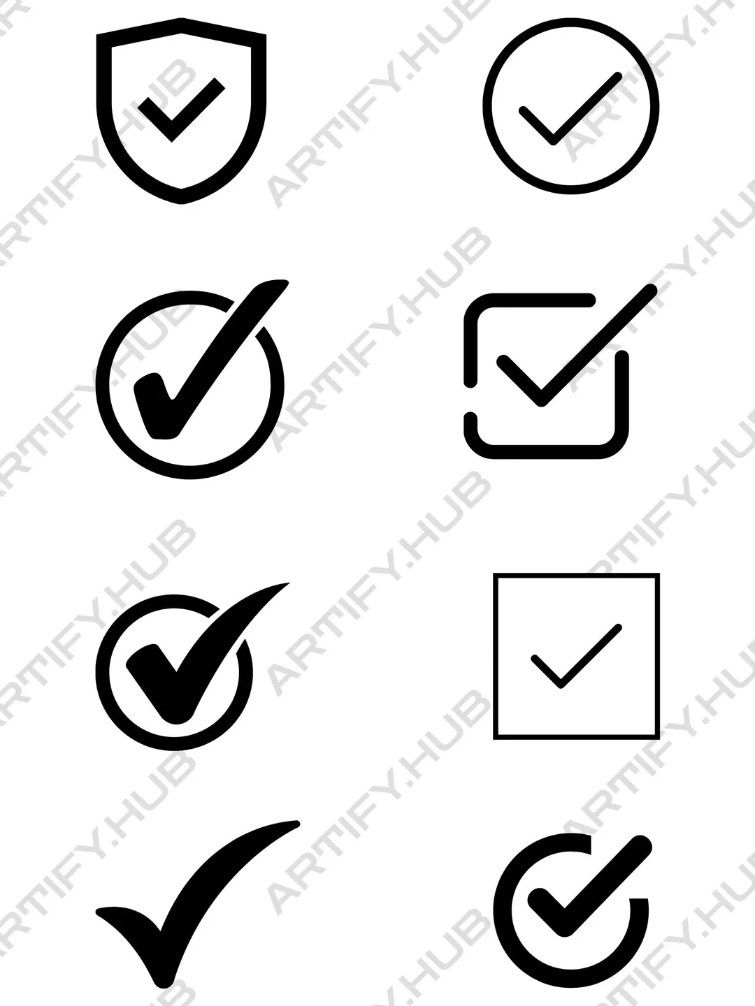 Checklist icon set