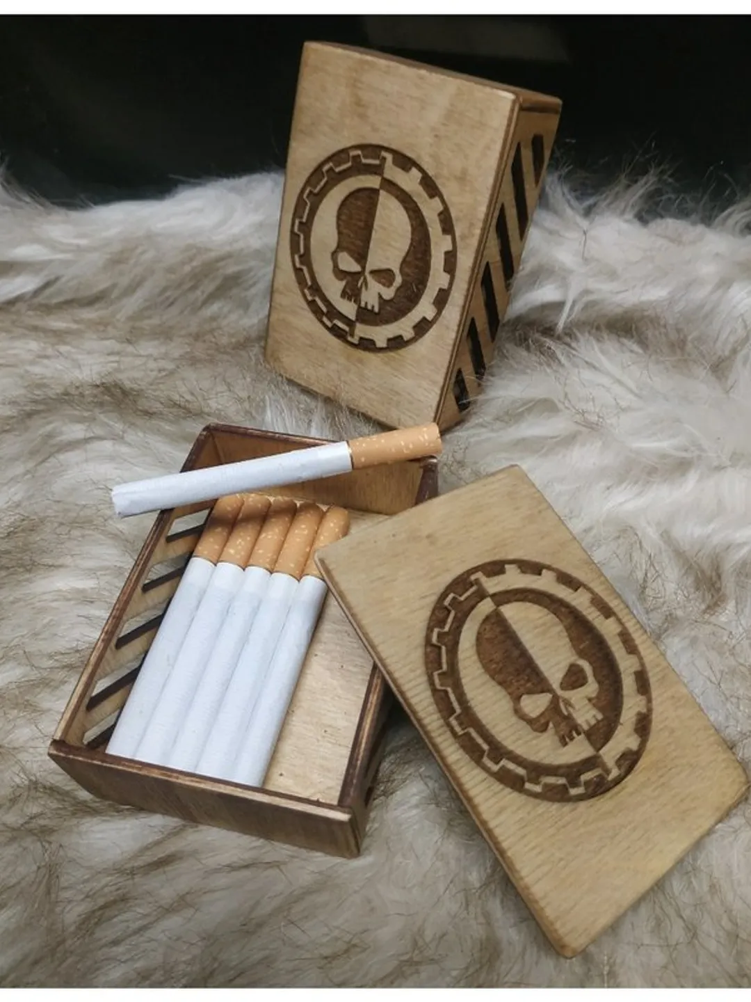 Box for Lho-Sticks - Warhammer 40k - cosplay - Skull - box for credit cards 