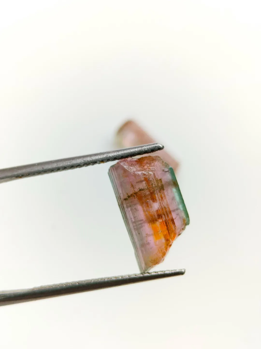 Bi-Color Tourmaline Rough Rods Gemstone, Natural Pink & Green Healing ...