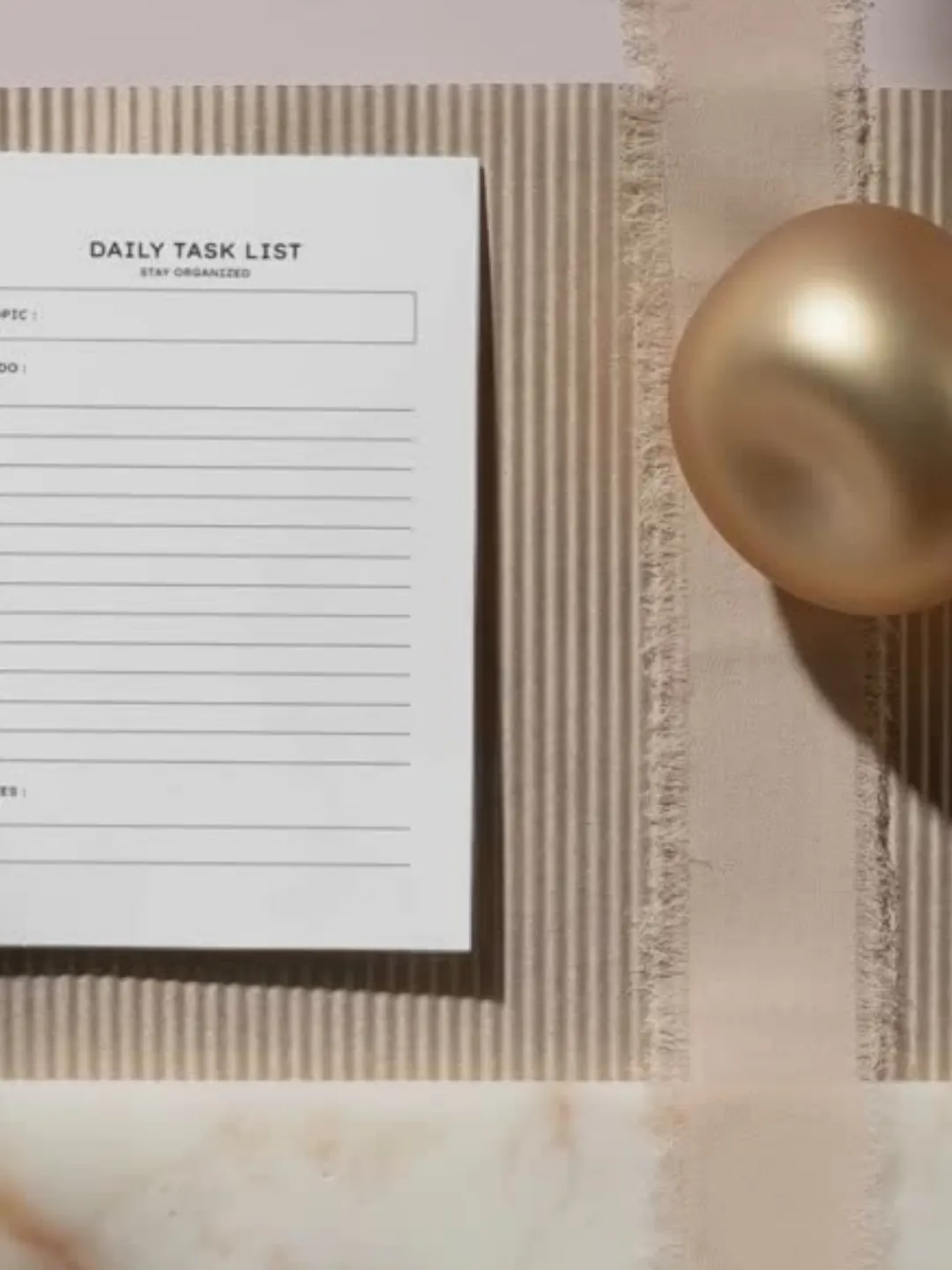 Minimalist Daily Task List Printable, Simple To Do Organizer (A4 PDF ...