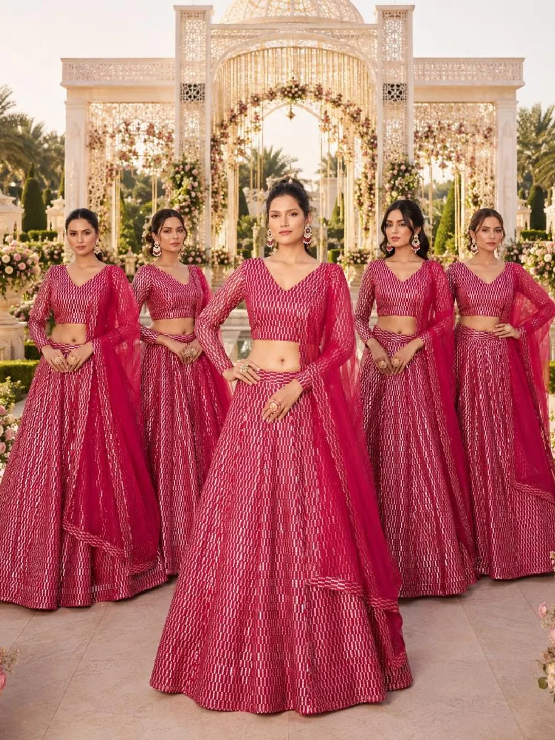 hot pink indian wedding dress Sequin Embroidered Lehenga Choli: Wear Readymade new in baby girl