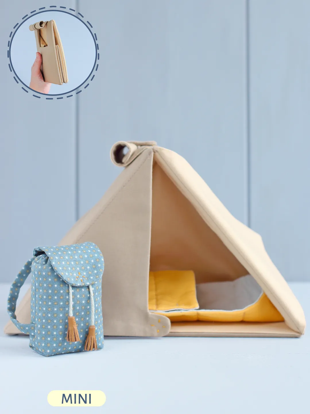 PDF Camping Set for Mini Doll Sewing Pattern