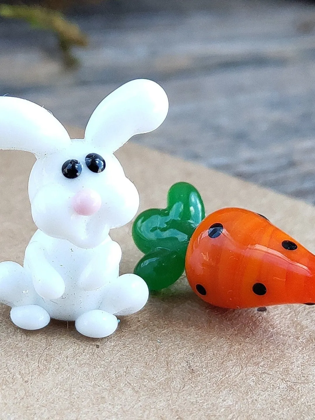 WHITE RABBIT FIGURINE Easter figurines Bunny ornament Easter Bunny decor Rabbit lover gift Rabbit statue Miniature dollhouse easter gifts