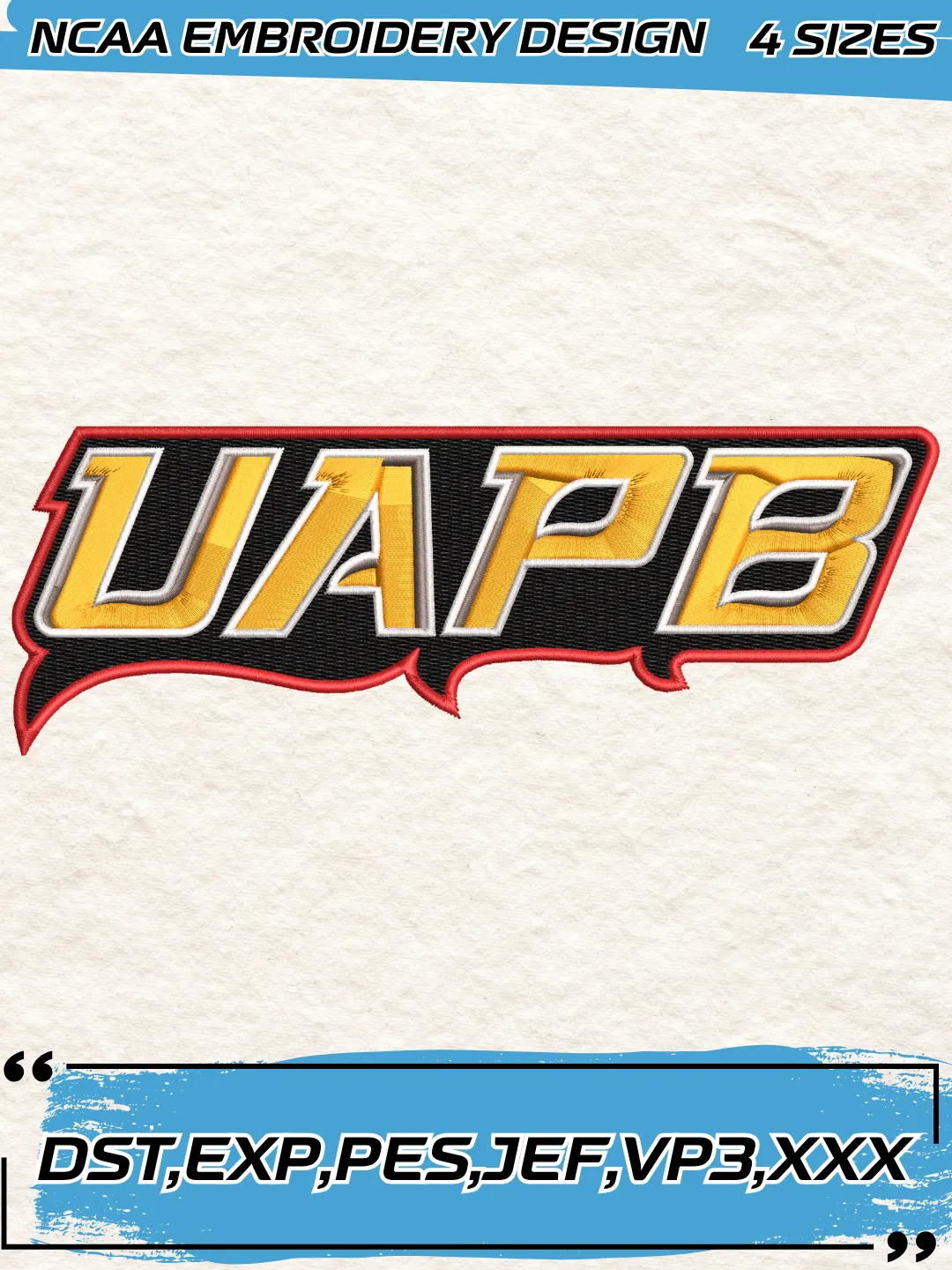 Arkansas-PB Golden Lions Wordmark Logo Embroidery Design,NCAA Logo Embroidery Design,Machine Embroidery Design File,4 Sizes, Digital Download