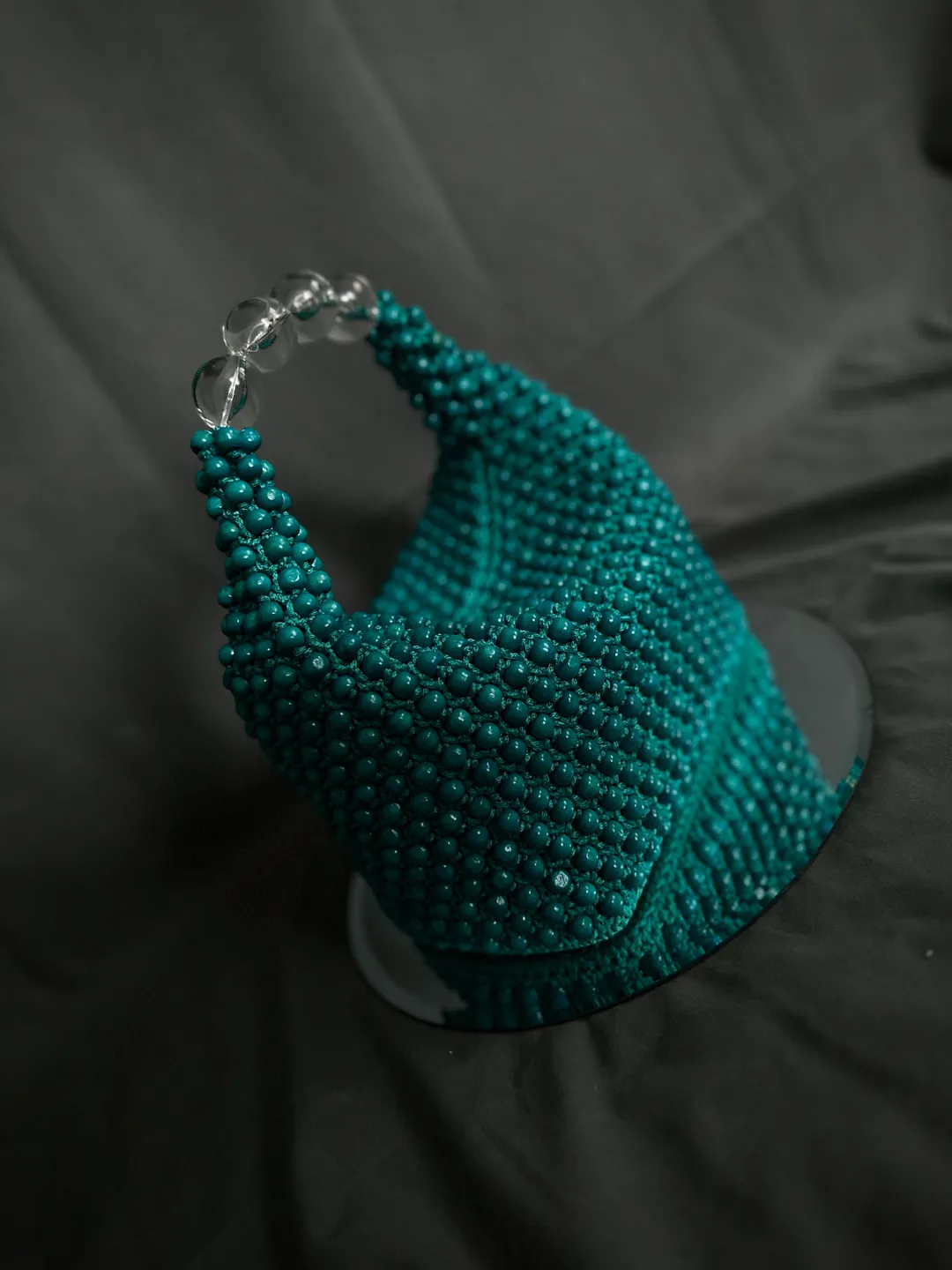 Crochet pattern beaded handbag PDF digital instant download and