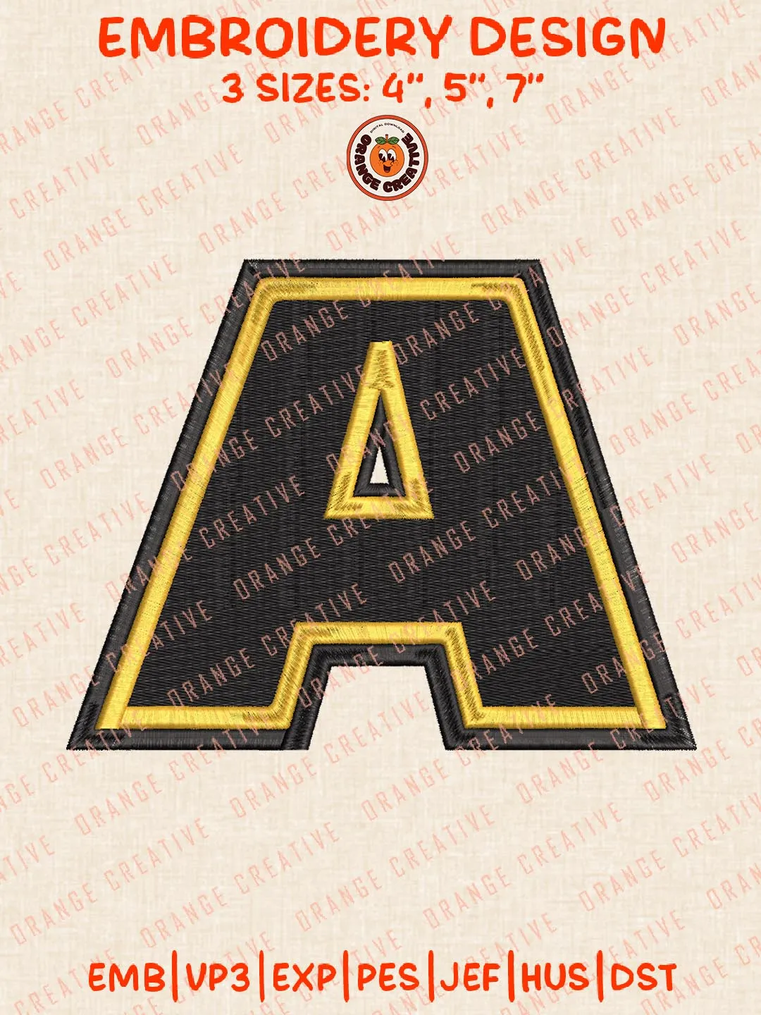 NCAA Adrian Bulldogs Letter Logo Embroidery Files, Sport Embroidery Designs, NCAA Adrian Bulldogs Embroidery, College Team Designs, Digital Download