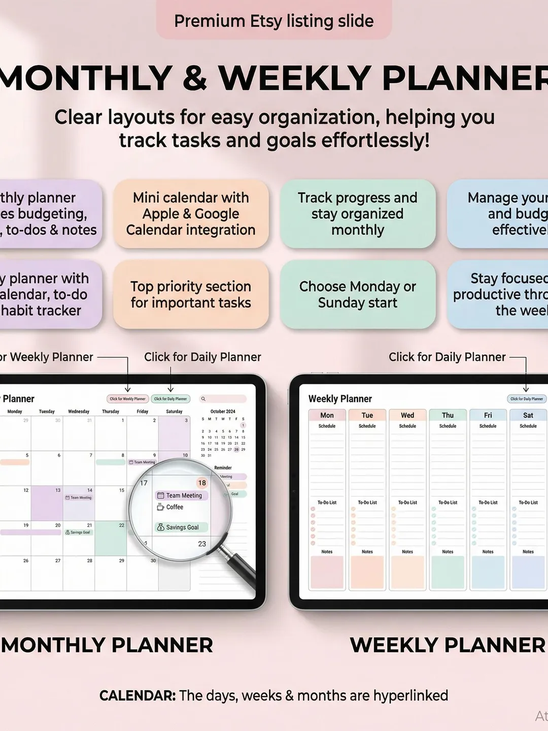 All In One Digital Planner 2026, 2027, 2028 Digital Planner, Digital ...