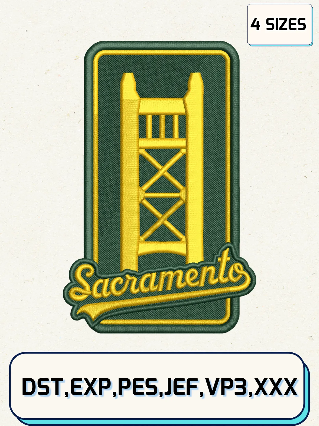 Athletics Alternate Logo Embroidery Design Files,MLB Logo Embroidery Designs,Machine Embroidery Files,4 Sizes