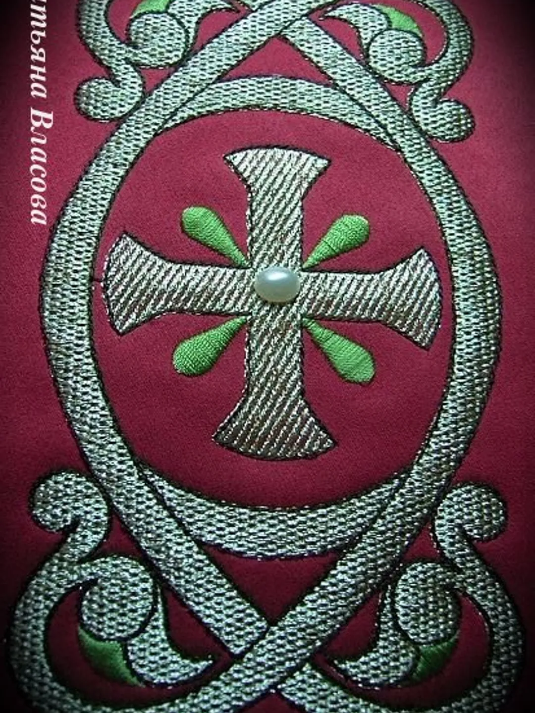 "Byzantine ornament" designs for machine embroidery.
