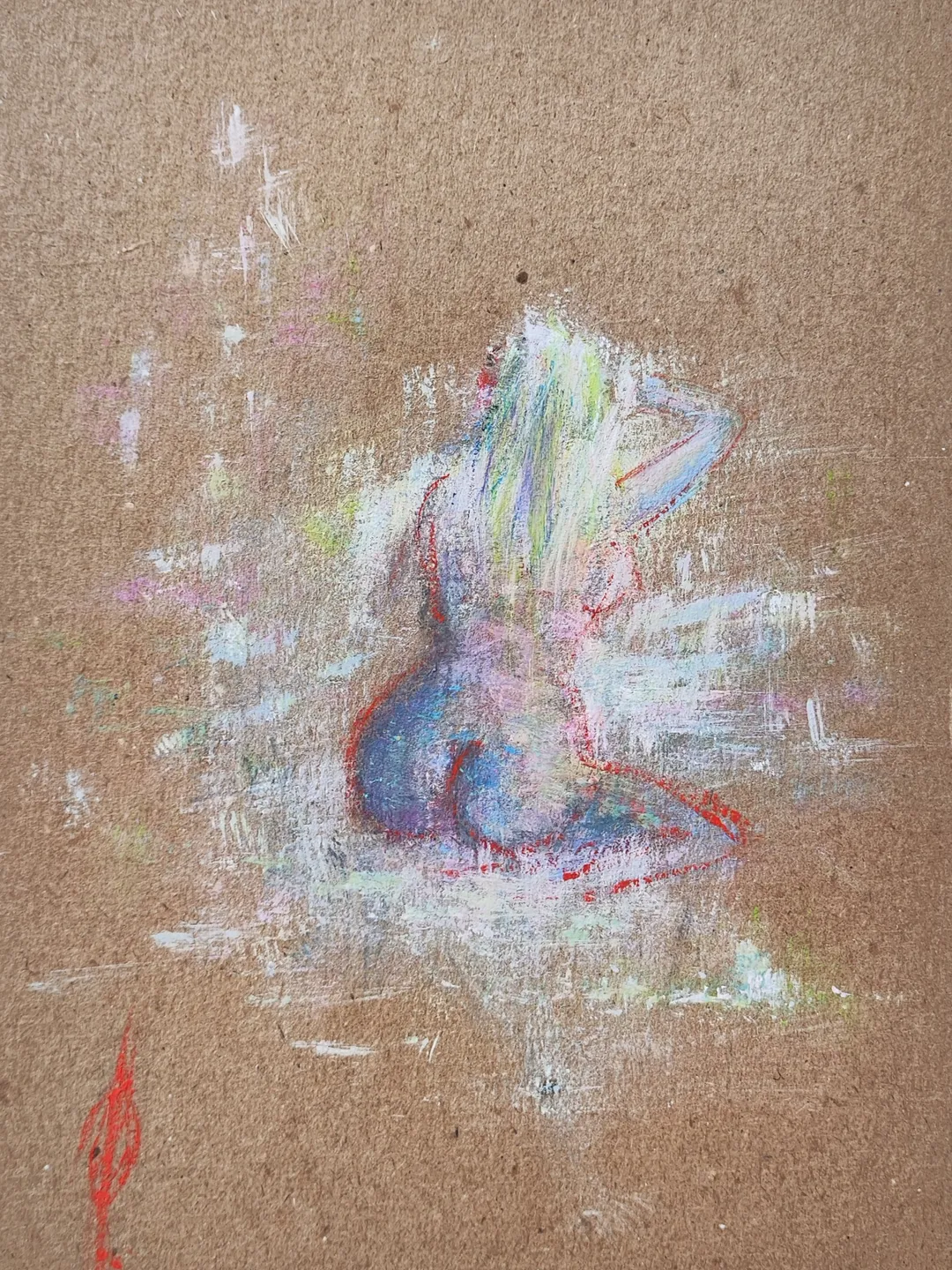 Naked woman painting Original art