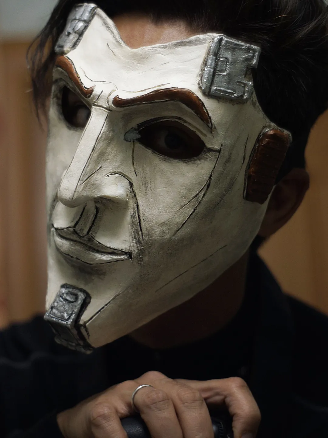 Handsome Jack mask Borderlands mask cosplay survival horror game Killer mask wearable halloween costume