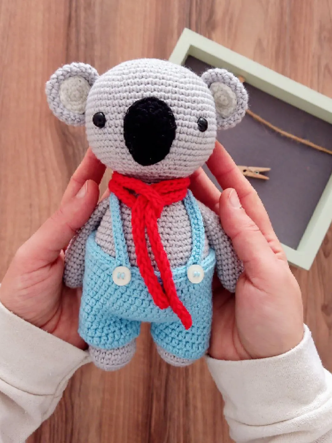 Crochet Koala Toy, Crochet Animal Plushie, Amigurumi Organic Toy, Amigurumi Baby Koala Bear, Crochet Soft Toy, Eco Friendly Toy, Trend Style