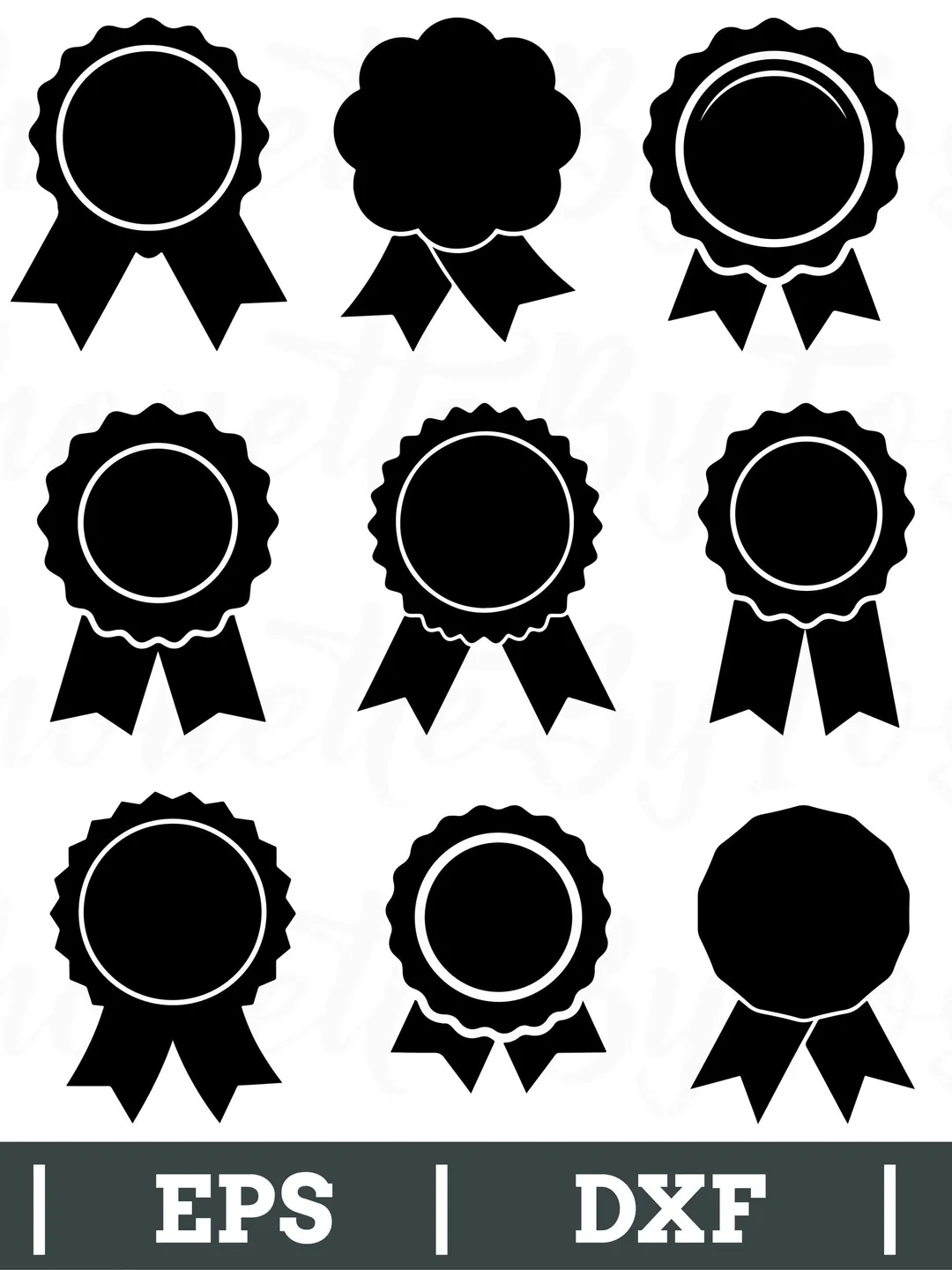 Best Ribbons Dxf Award Ribbon Svg, Award Ribbon Vector, Award Ribbon Silhouette, Dxf, Png