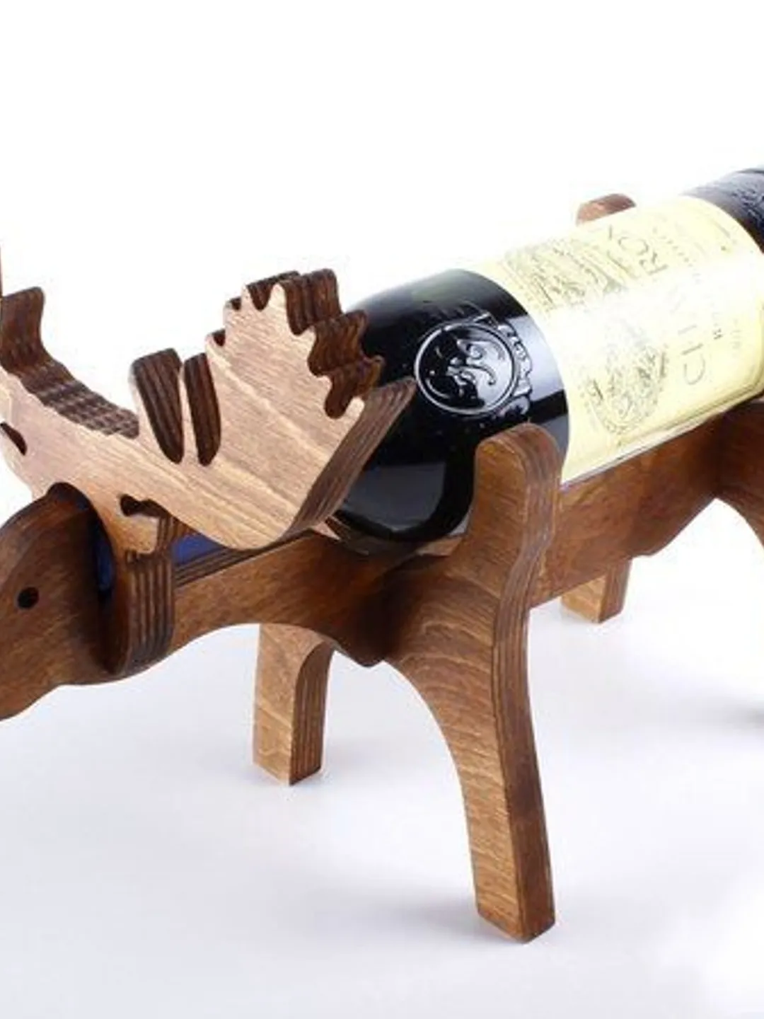 Digital Template Cnc Router Files Cnc Deer Wine Stand Files for Wood Laser Cut Pattern